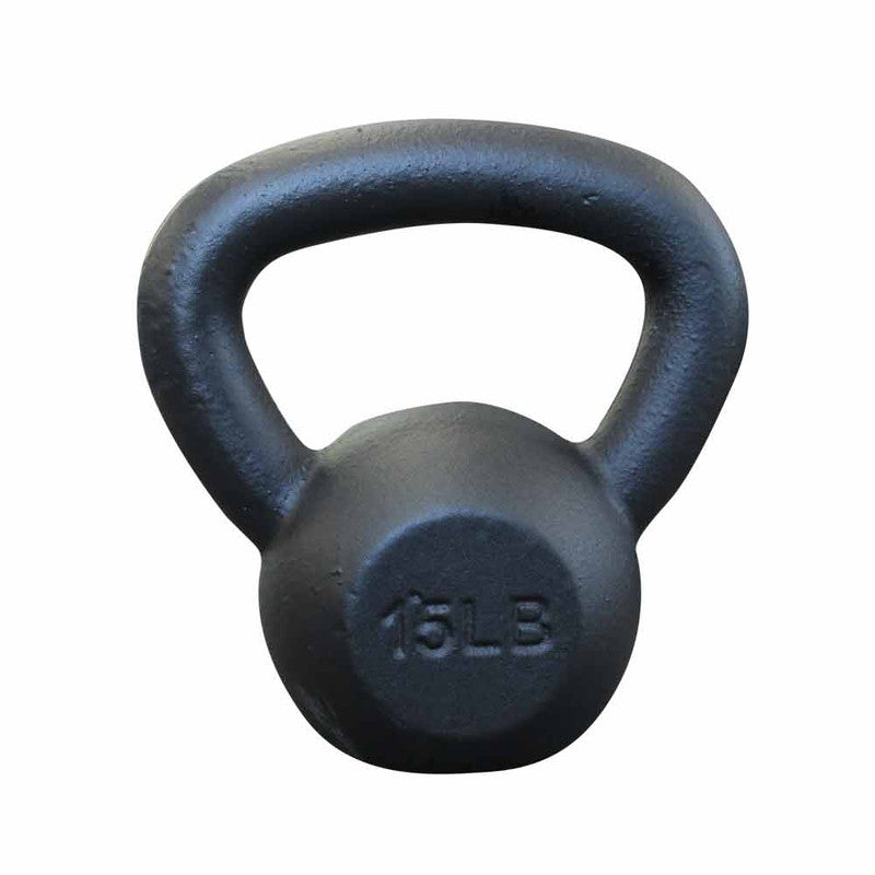 MA1 Black Cast Iron Grade 7kg Kettlebell 15lb