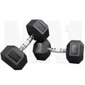 MA1 Rubber Hex Dumbbells - 20kg (Pair)