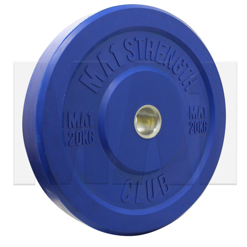 MA1 Club Bumper Plates Colored 20kg Blue (Pair)