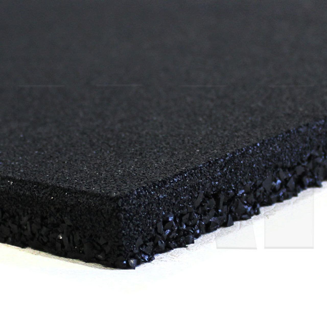 MA1 25mm Rubber Tile - 50cm x 50cm, Black