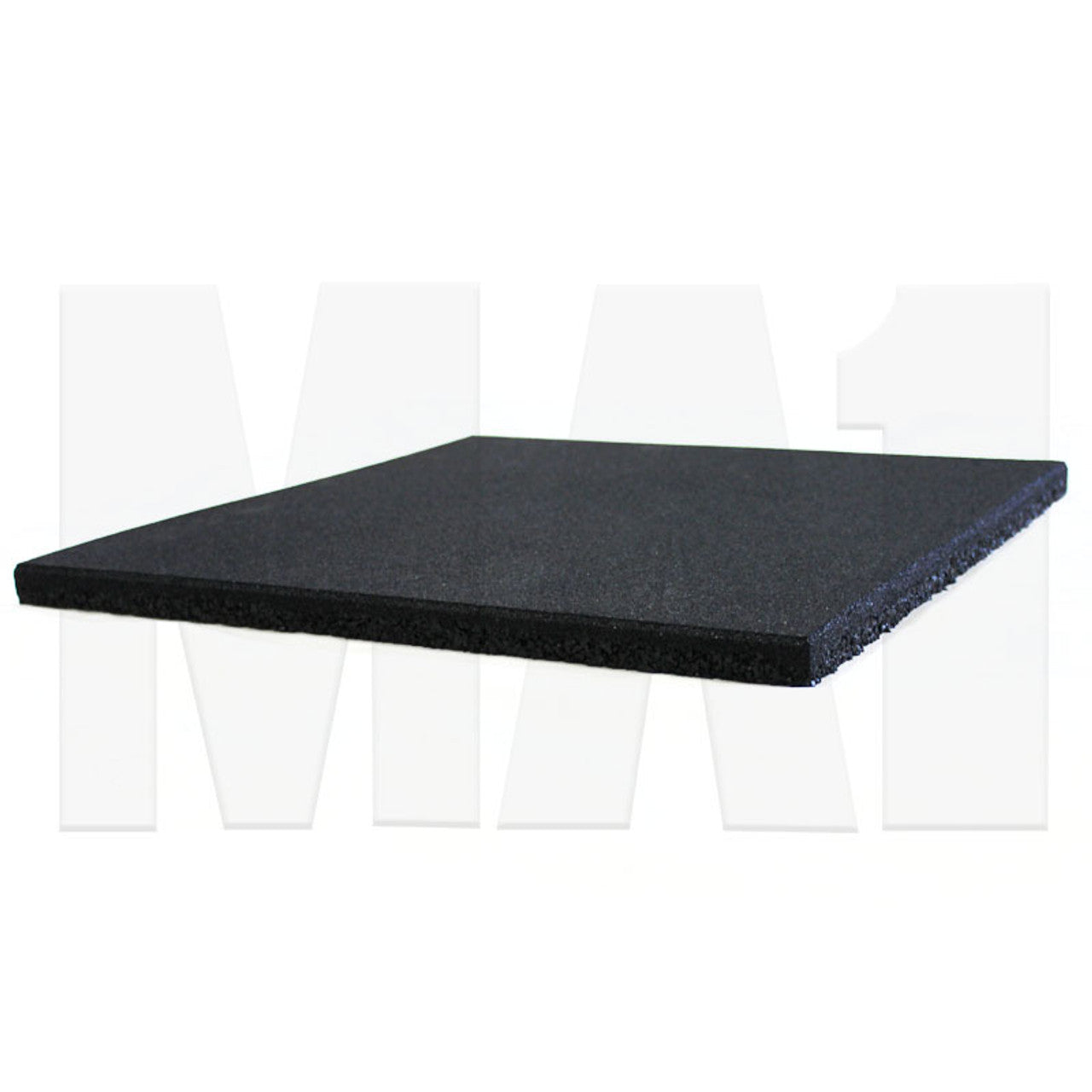 MA1 25mm Rubber Tile - 50cm x 50cm, Black