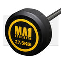 MA1 Premium Fixed Rubber Barbell 27.5kg