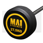 MA1 Premium Fixed Rubber Barbell 27.5kg