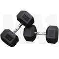 MA1 Rubber Hex Dumbbells - 30kg (Pair)