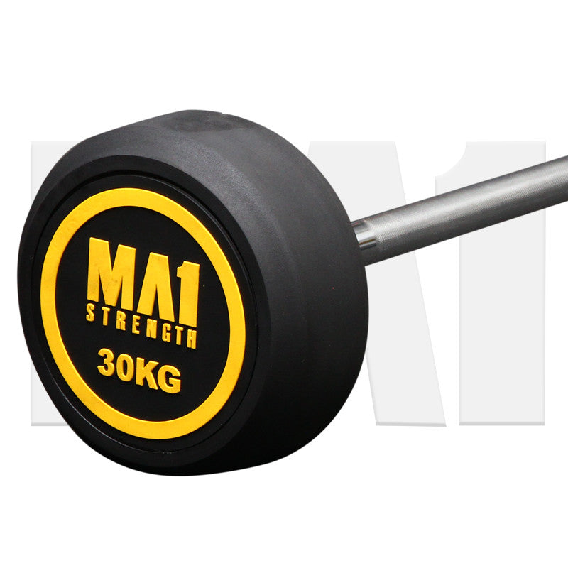 MA1 Premium Fixed Rubber Barbell 30kg