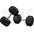 MA1 Rubber Hex Dumbbells - 35kg (Pair)