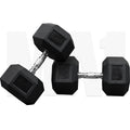 MA1 Rubber Hex Dumbbells - 40kg (Pair)