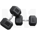MA1 Rubber Hex Dumbbells - 47.5kg (Pair)