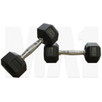 MA1 Rubber Hex Dumbbells - 4kg (Pair)