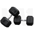 MA1 Rubber Hex Dumbbells - 50kg (Pair)