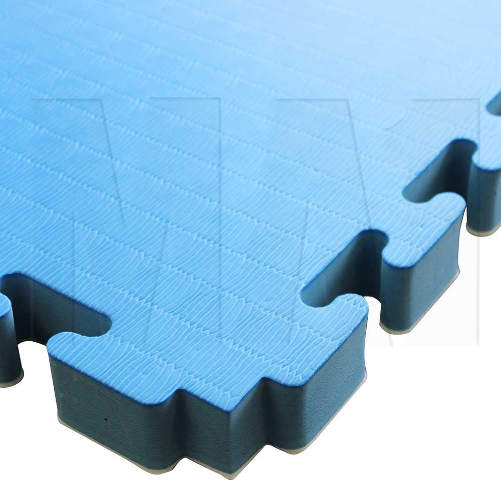 MA1 Premium Jigsaw Mat - White and Blue, 1M x 1M x 40mm