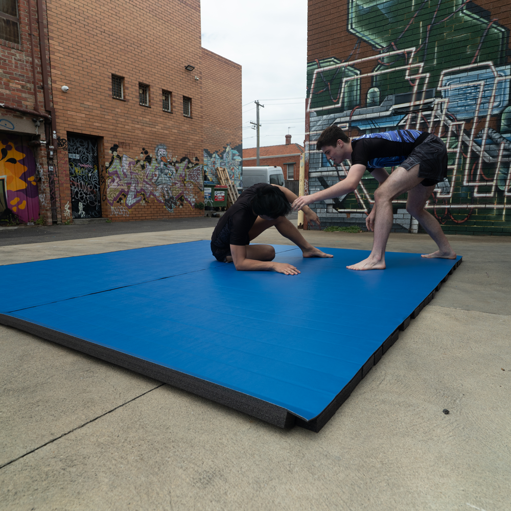 MA1 MMA Roll Out Mat Set - Blue (2 Rolls of 1.5m*3m, Covers 9m², 40mm Thick)