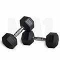 MA1 Rubber Hex Dumbbells - 10kg (Pair)