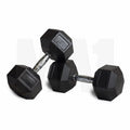 MA1 Rubber Hex Dumbbells - 22.5kg (Pair)