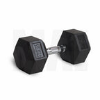 MA1 Rubber Hex Dumbbells - 22.5kg (Pair)