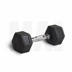 MA1 Rubber Hex Dumbbells - 5kg (Pair)