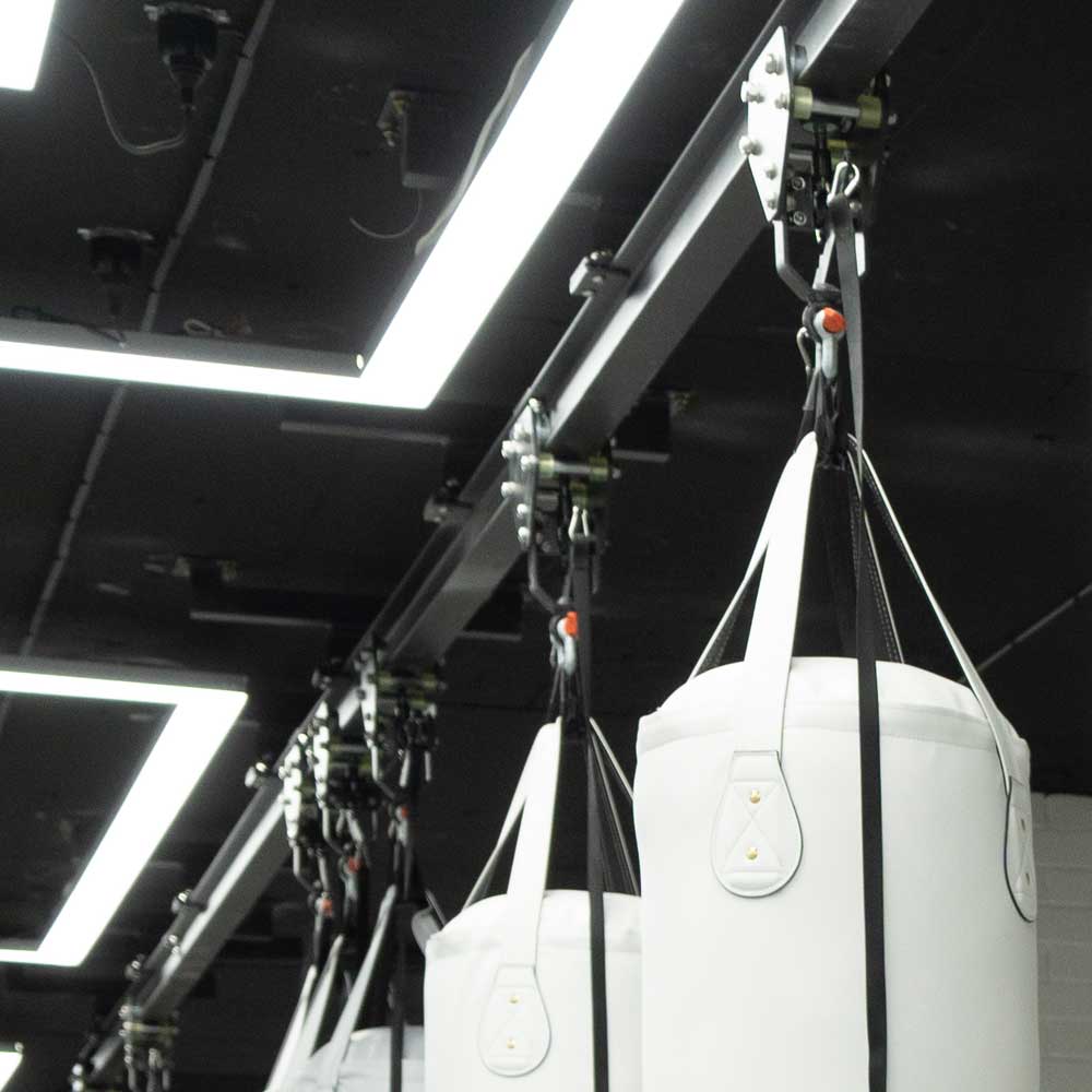 Boxing Bag Sliding Rail System