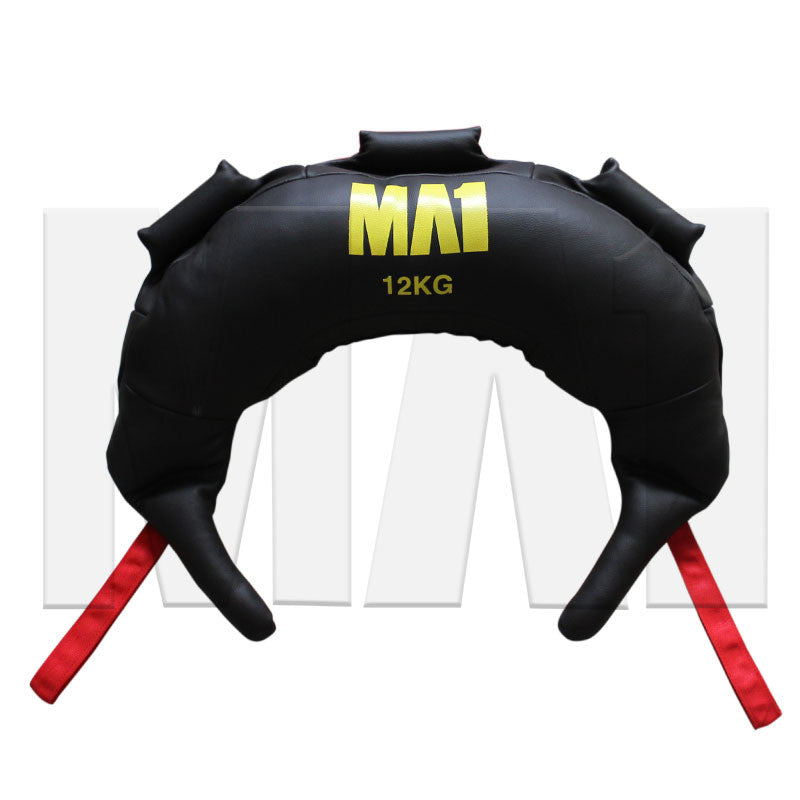 MA1 Leather Bulgarian Bag - 12kg, Red Straps