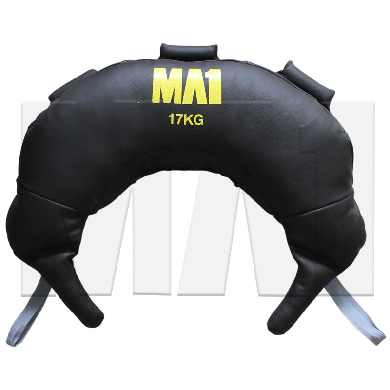 MA1 Leather Bulgarian Bag - 17kg, Grey Straps
