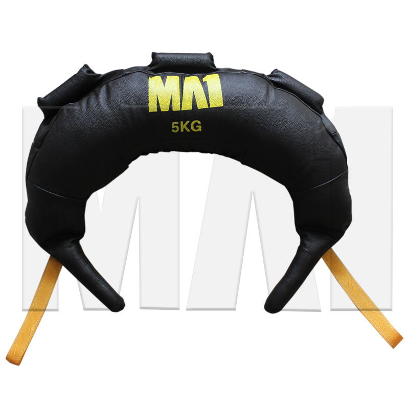 MA1 Leather Bulgarian Bag - 5kg, Yellow Straps