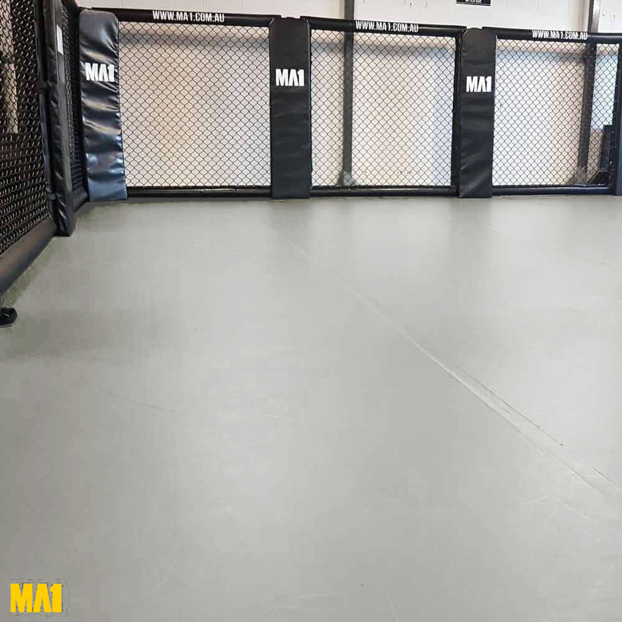 MMA Roll Out Mat with Velcro Tabs 1.5m*10M*50mm - Light Grey