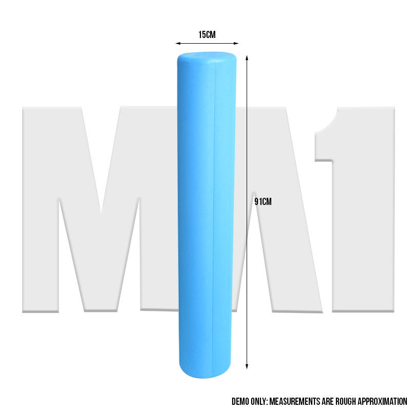 MA1 Exercise EVA Foam Roller - Large, 90cm - Blue