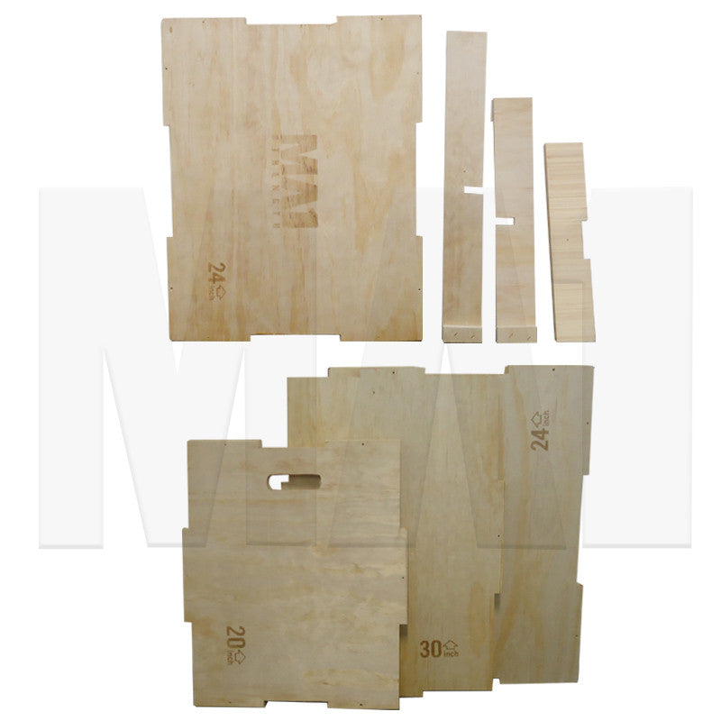 Custom 3 in 1 Wooden Plyometric Box - 20, 24 & 30 Inch
